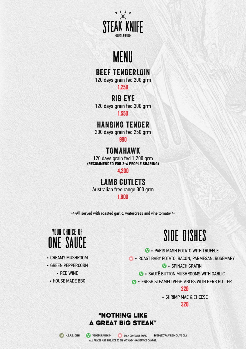 THE VERO STEAK KNIFE CLUB Pullman Phuket Arcadia Naithon Beach